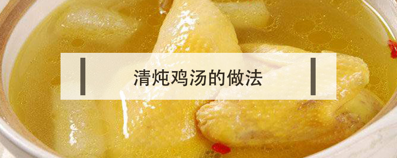 清燉雞湯的做法