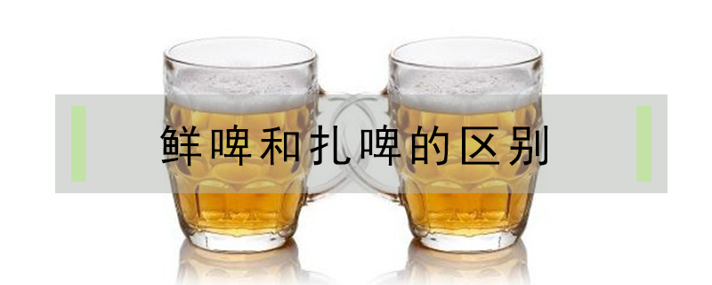 鮮啤和扎啤的區別