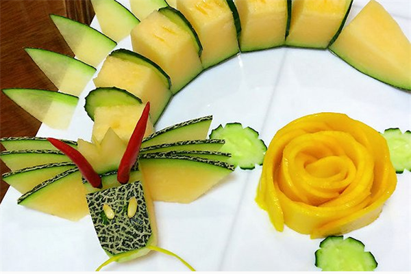 小動(dòng)物水果拼盤圖片，創(chuàng)意水果拼盤圖片及做法
