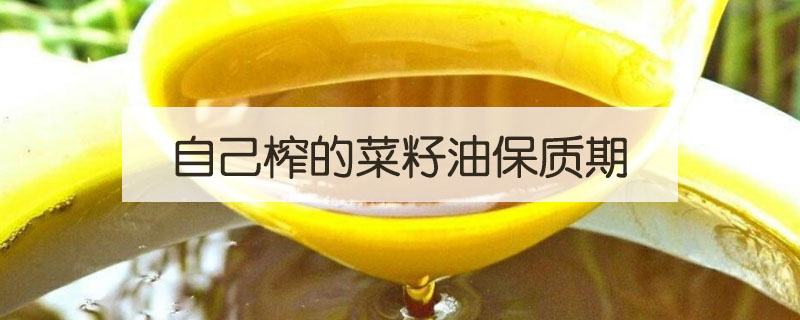 自己榨的菜籽油保質(zhì)期