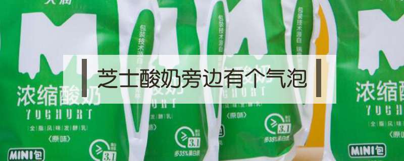 芝士酸奶旁邊有個氣泡
