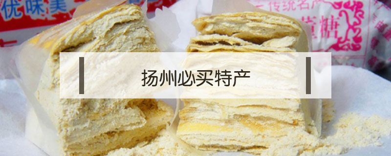 揚州必買特產