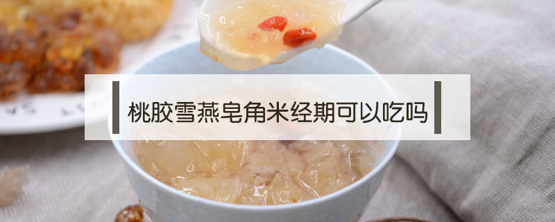 桃膠雪燕皂角米經期可以吃嗎