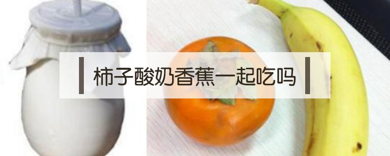 柿子酸奶香蕉一起吃嗎