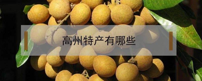 高州特產(chǎn)有哪些