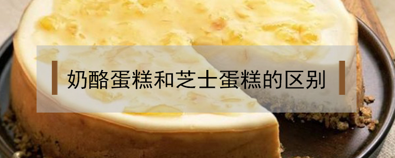 奶酪蛋糕和芝士蛋糕的區別