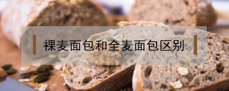 裸麥面包和全麥面包區(qū)別