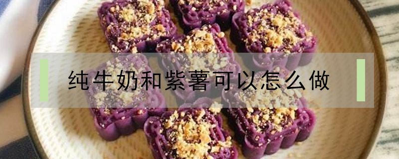 純牛奶和紫薯可以怎么做