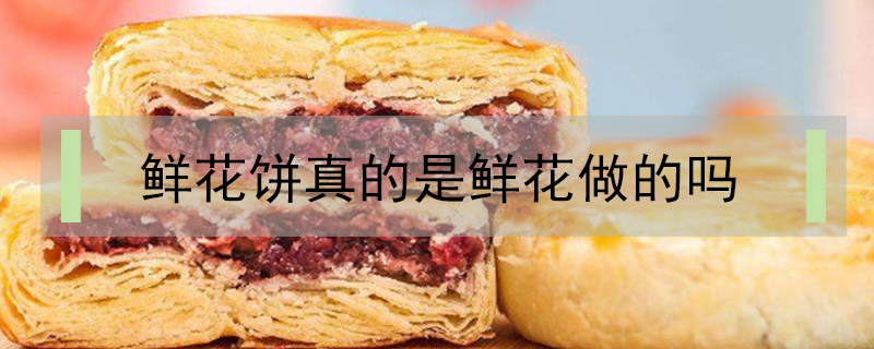 鮮花餅真的是鮮花做的嗎
