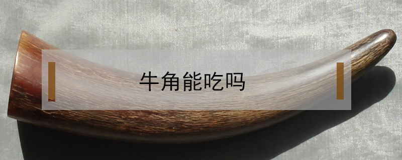 牛角能吃嗎