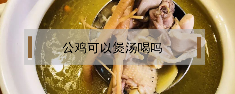 公雞可以煲湯喝嗎