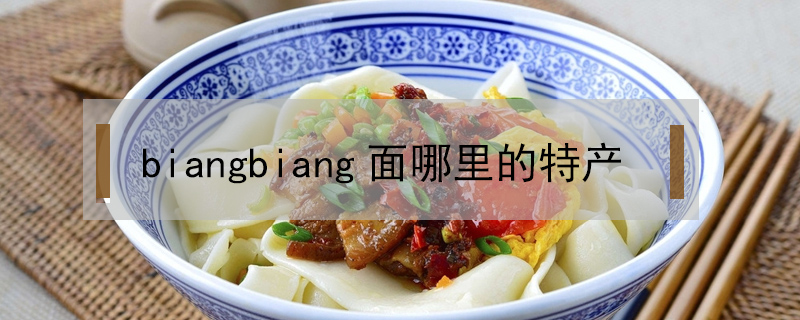 biangbiang面哪里的特產