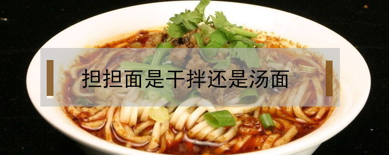 擔擔面是干拌還是湯面
