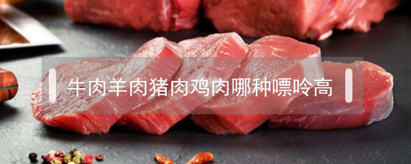 牛肉羊肉豬肉雞肉哪種嘌呤高