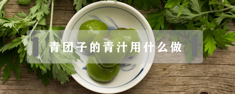 青團(tuán)子的青汁用什么做