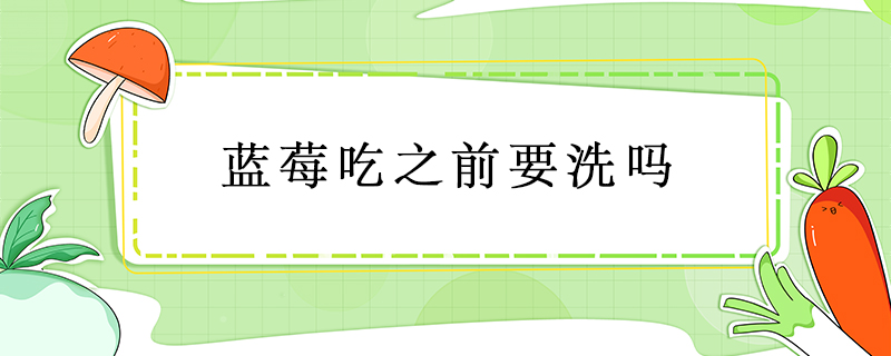 藍(lán)莓吃之前要洗嗎